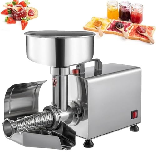 Presse Tomates Electrique Passoire électrique commerciale, moulin à aliments, presse et passoire en acier inoxydable, moteur en cuivre pur