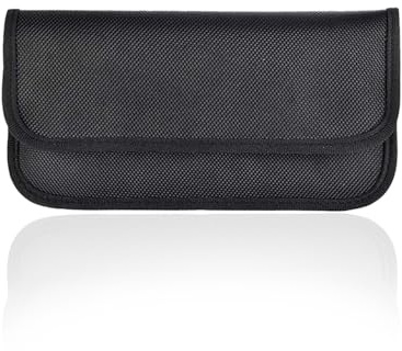 RFID Signal Blocking Bag, Black Key Fob Protection Pouch, Signal Blocker for Keyless Entry, RFID Car Key Pouches Signal Blocker for Privacy and Anti-Theft, Fits Smartphones and Keys