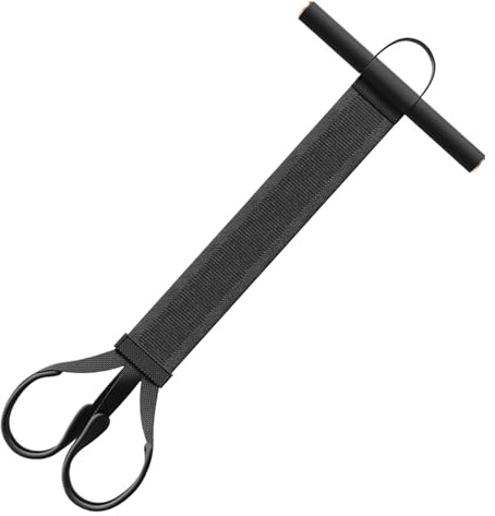 Banda de resistencia para pedal de pie, bandas de resistencia al tobillo, equipo de entrenamiento para sentarse, entrenador elástico de 120 libras con asas, entrenador abdominal para el hogar para