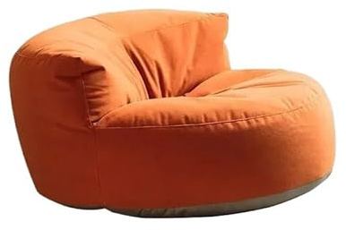 SHBHWS Funda de puf sin Relleno en el Interior para Relajarse en Interiores y Exteriores(Orange)