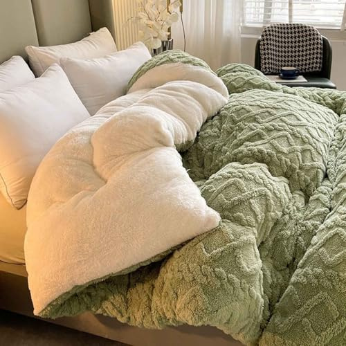 Couette Chaude Hiver Couverture Epaisse Doux Respirante Edredon Gonflant Duvet Bedding Couette 2 Personnes Automne-Hiver Couettes Weighted Blanket(#4,150x200cm/4kg)