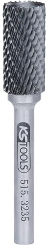 KS Tools 515.3235 HM cylinder-frässtift Form A med stjärntandning, 12mm