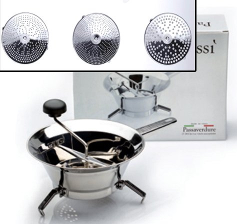 Zaseves di Zanetti Severino 5720 Passatutto con 3 Lame, Acciaio, Cromato Neutro, 30 x 20 x 30 cm