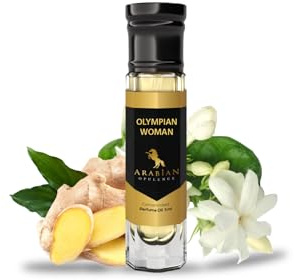 Arabian Opulence FR226 OLYMPIAN WOMAN Roll-on Parfümöl | Konzentriertes Duft Körperöl | Langanhaltendes ölbasiertes Parfüm für Frauen | Reisegröße alkoholfreies weiches Parfümöl Flasche (6ml)