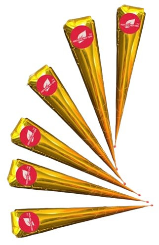 Aesthetic - 6 Dark Brown Natural Henna Cones Mehndi For Temporary Tattoos