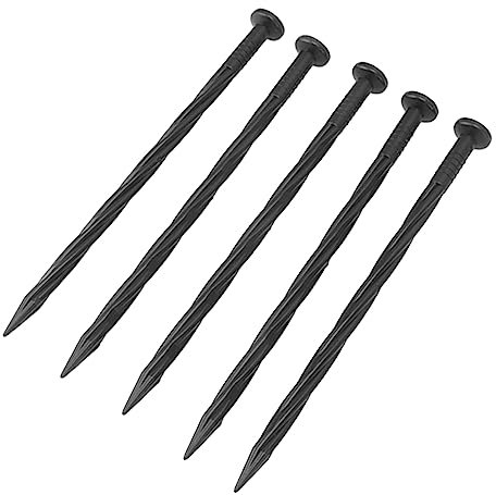 50 Uds. De Estacas para Bordes, Picos De Anclaje para Tienda, Clavos De Plástico para Césped, Barreras contra Malas Hierbas, a Prueba De Paisaje, Jardín en Espiral