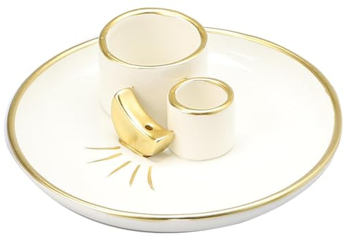 Generic Salbei räuchern Halter, Keramik Palo Santo Räucherschale, Palo Santo Halter Salbeihalter, Räucherschale für jedes Räucherwerk, Räucherstäbchen, Palo Santo, Weißer Salbei, KJUZXBM5JRLEF5L64