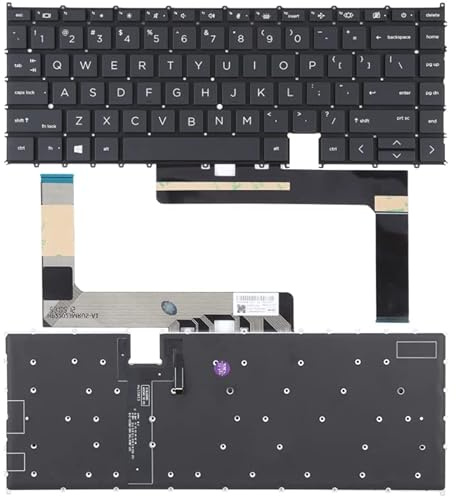 Teclado de repuesto para laptop HP EliteBook X360 1030 G7 1030 G8 1040 G7 1040 G8 versión estadounidense teclado con retroiluminación