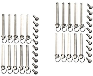 VOSAREA 20sets Folding Fan Shaft Rivet Repair Kit Handheld Fan Fasteners Accessories for Efficient Maintenance Stable Replacement Parts