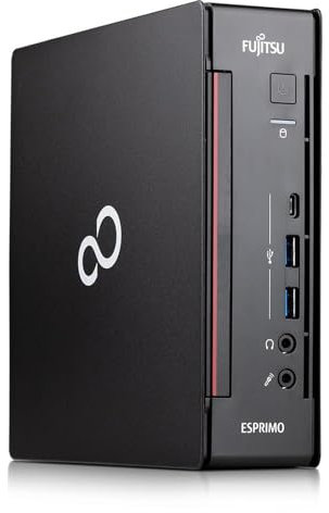Fujitsu Mini PC Computer Esprimo Q957, Prozessor Core i5-7400T, RAM 16 GB, SSD 256 GB NVMe, WiFi, Win 11 Pro (Generalüberholt)