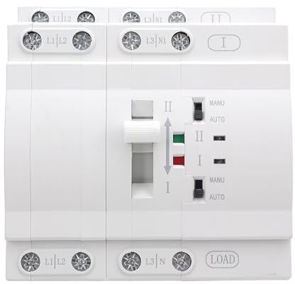 Interruttore di trasferimento automatico a doppia alimentazione Buachois, interruttori di selezione elettrici, alimentazione ininterrotta, gui DIN, interruttore di commutazione