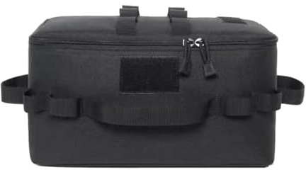 Janasiba Sac de rangement pour réservoir à gaz de camping en plein air - Grande capacité - Sac à outils - Cartouche de gaz - Pique-nique - Ustensiles de