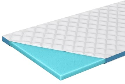 Genius Eazzzy Topper Trend Cloud 180x200, 6cm hoch, Öko-TEX Zertifiziert, Orthopädischer Matratzentopper Memory Gelschaum für Matratze & Boxspringbett, atmungsaktive & waschbare Matratzenauflage