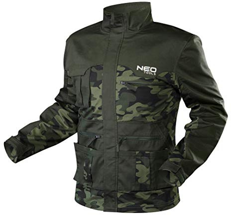 NEO TOOLS Arbetsjacka | Storlek XL | CAMO | verkstad arbetskläder | Arbetsskydd fabrik | EN ISO 13688:2013
