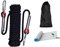 Cuerda de Escalada y Rescate 1200kg,10M(D10mm) - Incluye 2 Mosquetones Seguros + Toalla de Secado Rápido (40x80cm) - Nylon Resistente para Montañismo, Camping, Barranquismo, Senderismo-Negro