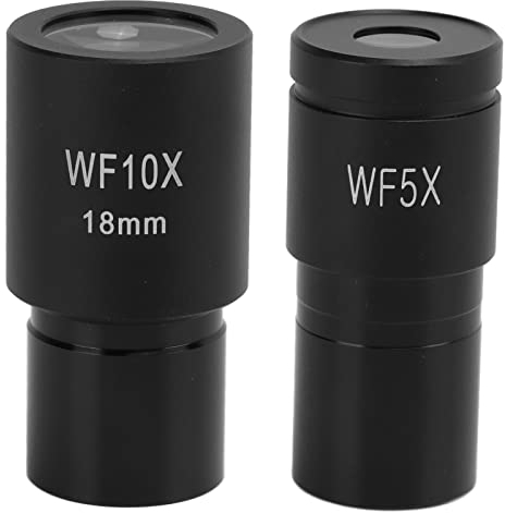 Mikroskopzubehör, Okular, Mikroskopokular Allzweck-Hochauflösender biologischer Typ Weitwinkelokular Aluminiumlegierung Optisches Glas(WF5X)