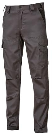 U-Power ST211GI Linea Smart Modelo Guapo Pantalones de Trabajo, 98% Algodón/2% Spandex, Grey Iron, M Tamaño