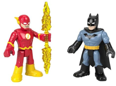Imaginext DC Super Friends Batman e The Flash Action Figure per bambini dai 3 anni in su