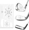 100x3 Stück Golf Impact Tapes, Golfschwung-Trainingshilfen und Selbstlernender Aufkleber, Geeignet für Eisen, Holz und Putter, Trainieren Sie Ihr Golfschwung mit Genauigkeit und Distanz