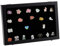 UNICRAFTALE Anstecknadel Vitrine Medaillen Schattenbox Rechteckige Samt Präsentationsbox Für Abzeichen Schwarzer Abzeichen Vitrine Geschenk Sichtbares Fenster Etui Für Medaillen Schmuck Brosche