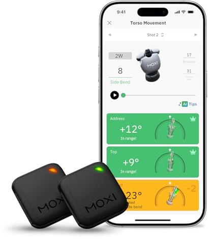 MOXI SwingMotion - Suivi de Mouvement et Suivi de Mouvement de Golf avec Retour intégré et visualisation 3D