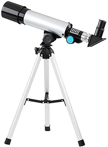 Nybörjarteleskop för astronomi, helbelagd glasoptik, astronomiskt refraktionsteleskop med 50 mm bländare och 400 mm AZ-f
