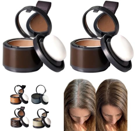 Namilka Poudre Cheveux Waterproof,Poudre pour Racines de Cheveux,de Retouche Instantanée,Camouflage des Cheveux Gris,Résultat Naturel