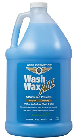 Wet or Waterless Car Wash Wax 128 Fl. oz, UV Protection. Cleans, Protects, and Shines. Aircraft Quality Just Spray On and Wipe Dry Anywhere, Anytime, Home, Office, School, Garage, Parking Lots.