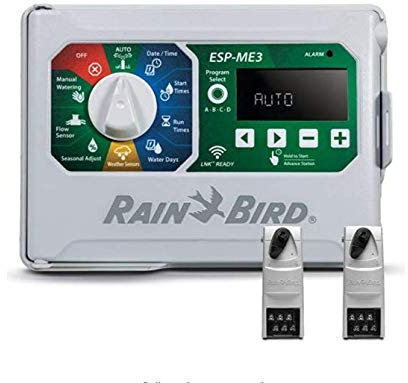Rain-Bird Controller Indoor Outdoor Lawn Irrigation Sprinkler Timer ESPME3 (+ 2 Modules Only)