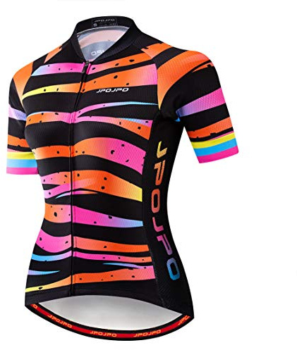weimostar cykeltröja kvinnor MTB toppar mountainbike jerseytröjor kortärmad sommar Färg 19 L = chest 34.6-36.6