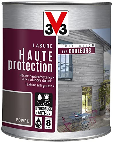 V33 Lasure haute protection, Les couleurs, Poivre 1L