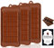 VENCILAZY Silicone Chocolate Mould 3 Pack - Break-Apart Non-Stick Reusable Candy Molds for DIY Baking, Energy Bars, Chocolate Bars, Hot Chocolate Bombs, Cake Decorating Food-Grade, Easy Release