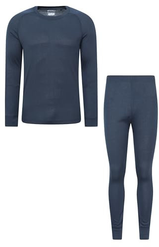 Mountain Warehouse Talus Mens Thermal Top & Pants Set Navy (to XXS