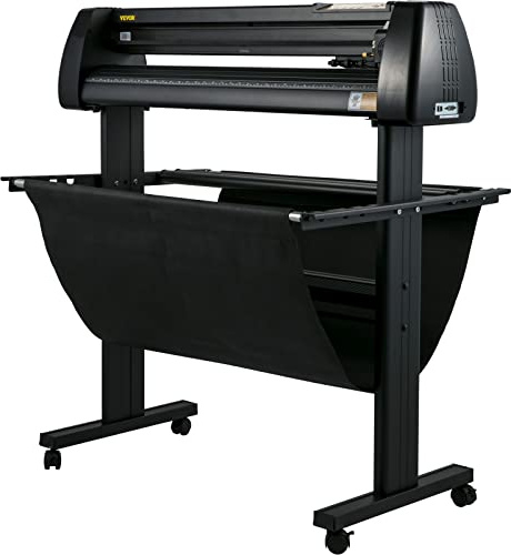 VEVOR Plotter de Découpe Vinyle Alimentation Max 870 mm, Traceur de Coupe Affichage LCD, Compatible avec Windows XP/Vista/7/8/10/11, avec Logiciel Signmaster, pour Créer des Cartes Personnalisées