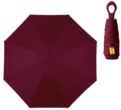 Zadoreck Mini Parapluie Amélioré Pliant Protection Solaire Anti-UV Compact Poche Femme Ombrelle Voyage Portable Étanche