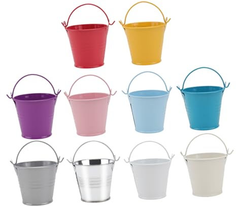 Happyyami 10pezzi Secchiello Per in Per Retrò Adatto Per Decorare Piante Delicate