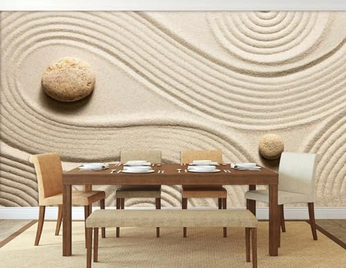 Papel Pintado 3D Papel Tapiz Piedra arenisca, 430x300cm Fotomurales Decorativos Pared Decorativos Murales Fotográfico Moderno Decoración de Paredes