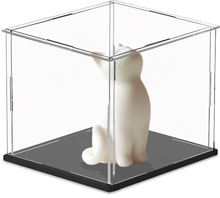 Caja Metacrilato Transparente,Caja Expositora,SZMK Vitrina Colecciones,Vitrina Acrilico Cuadrada,Cajas para Maquetas,Vitrinas para Figuras Anime,Cajas de Exhibición,Display Case para Figuritas