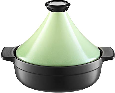 XCXDX Ceramic Casserole, Healthy Clay Tagine, Micro Pressure Cooker, Household Steamer With Lid Green