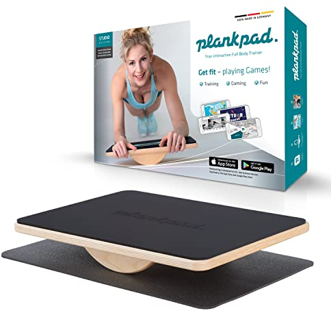 Plankpad STUDIO – interaktiver Ganzkörper-Trainer & Balance Board – Home Fitnesstrainer Made in Germany inkl. Smartphone-App mit Spielen & Workouts