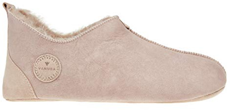 Vanuba Handgemacht Lammfell Hausschuhe Herren Oxford Hüttenschuhe 43 Beige