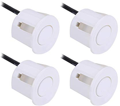 EVTSCAN 4 pièces capteurs radar universels pour voiture, aide à l'inversion de stationnement, blanc