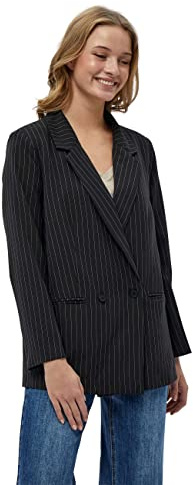 Desires Krisi Blazer para Mujer, Negro (152S BLACK/WHITE STRIPE), 44