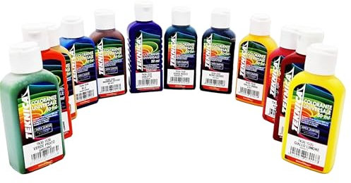 Teknica Colorante per pittura acrilico idropittura universale per interni esterni 50ml multicolore 1 Pezzo (VERDE BOSCO)
