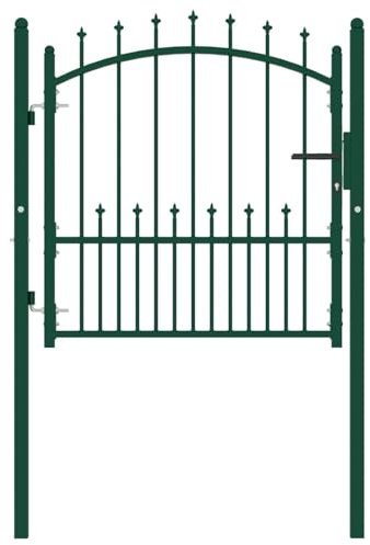 Portal de Seguridad para jardín, diseño arqueado, fácil instalación, 102x150cm