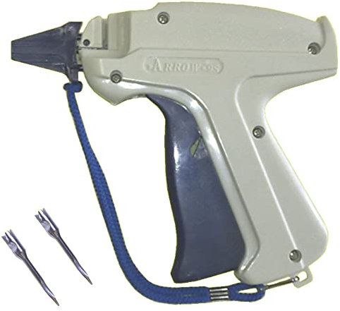 gebar Heftpistole E-Set001 bestehend aus Etikettierpistole Arrow 9S Plus 2 Ersatznadeln, Standard für Kleidung und Stoff, Preisauszeichnung
