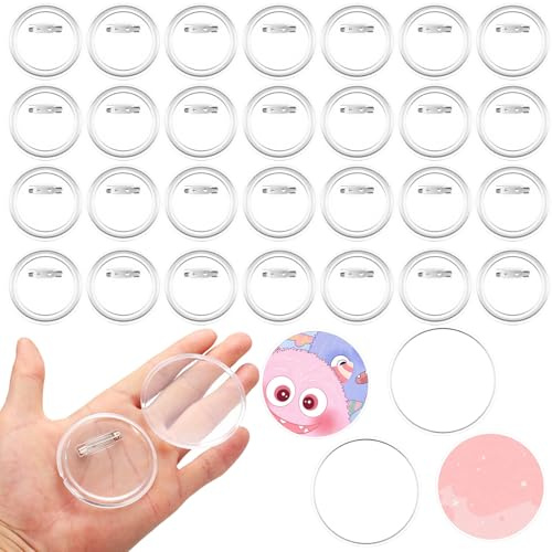 Lot de 30 boutons DIY sans machine à boutons, 60 mm, pour vêtements photo