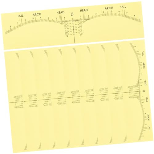 Vaguelly 10pezzi Righello Per Sopracciglia Pennarello Kit Per Misurazione e Posizionamento Delle Sopracciglia Modellatore Per Strumenti Per Disegno Della Linea Delle Adatto Per Trucco Femmi