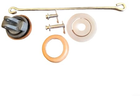 Kit de piston de rechange pour pompes manuelles de type 75 avec piston en fonte, joint de manchon en cuir synthétique, tige de piston plaquée zinc et rondelles pour un entretien fiable de la pompe à