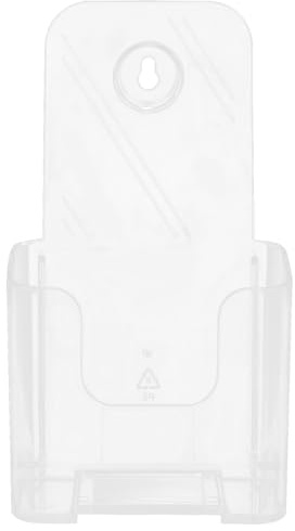 SECFOU Présentoir Acrylique Transparent Mural et Bureau Organisateur Documents Compact et Robuste pour Brochures Prospectus et Menus Support Simple et Pratique pour Bureau et Maison